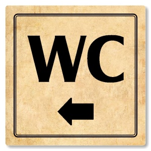 WC vlevo, 80x80mm, pergamen, Utah